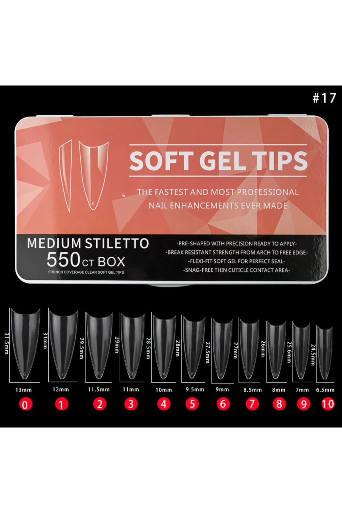 TURUNCU YARIM AY MEDİUM STİLETTO 550
