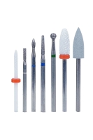 7 Parça Elektrikli Tırnak Törpüsü Freze Seramik Elmas Ucu Seti