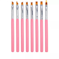 8'li Tırnak Nail Art Jel Tırnak Dizayn Fırça Seti