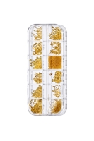 Gold 12'li Makyaj Tırnak Süsleme Nail Art Seti