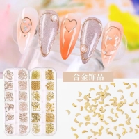Gold 12'li Makyaj Tırnak Süsleme Nail Art Seti