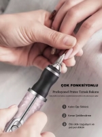 Kablosuz Şarjlı Elektrikli Törpü Makinesi Freze Manikür Pedikür Profesyonel Tırnak Bakımı Seti