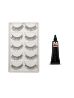 Master Lashes Doğal görünümlü 5 Çift Kirpik + 7 Gr Waterproof Yapıştırıcı