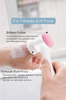 Nail Master Yüz Temizleme Fırçası Çift Taraflı Peeling Arındırıcı Silikon Masaj Yüz Yıkama